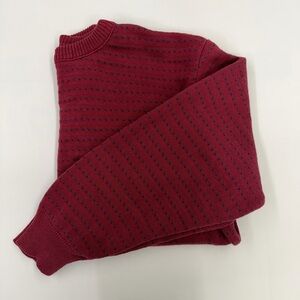 Vintage ALPS MerrimacValley New England Burgundy Knit Sweater Men’s Large EUC